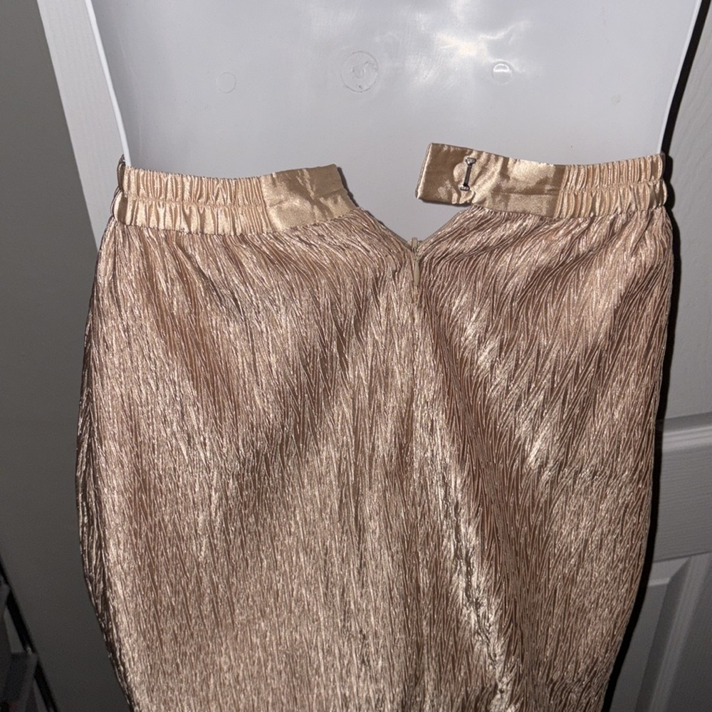 Gold skirt | VINTAGE - Picture 7 of 9